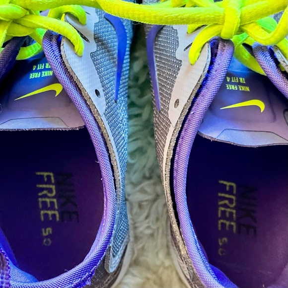NIKE FREE 5.0 purple & neon green “TR FIT 4” trainers - Picture 5 of 6